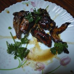 A picture of Honey glazed chicken.