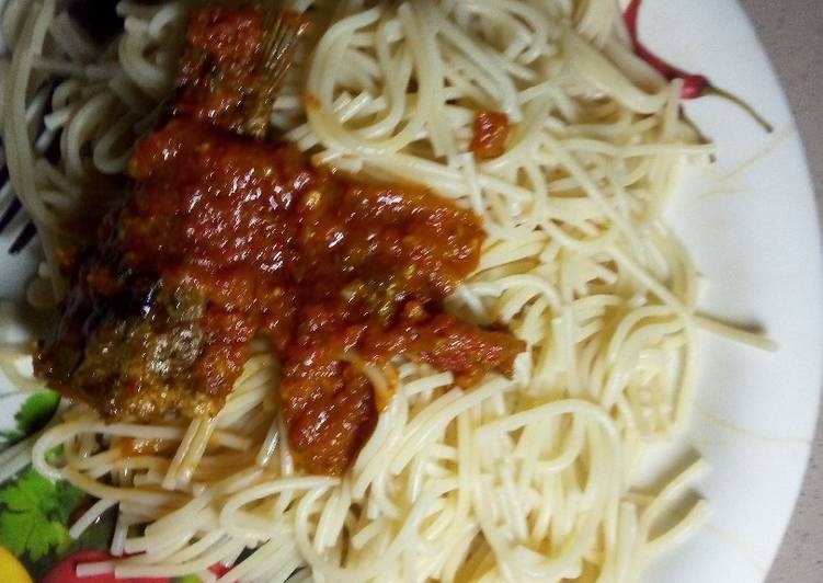 Step-by-Step Guide to Prepare Any-night-of-the-week Pasta with fish and sauce#ramadancontest#