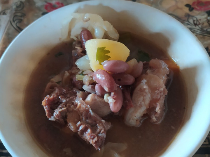 Resep Sop Kacang merah tulang sapi, Enak