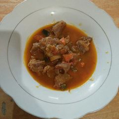 A picture of Pork stew.