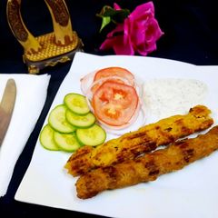 A picture of Chicken Seekh kabab.