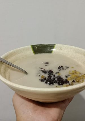 Foto resep Bubur kacang hijau + ketan hitam