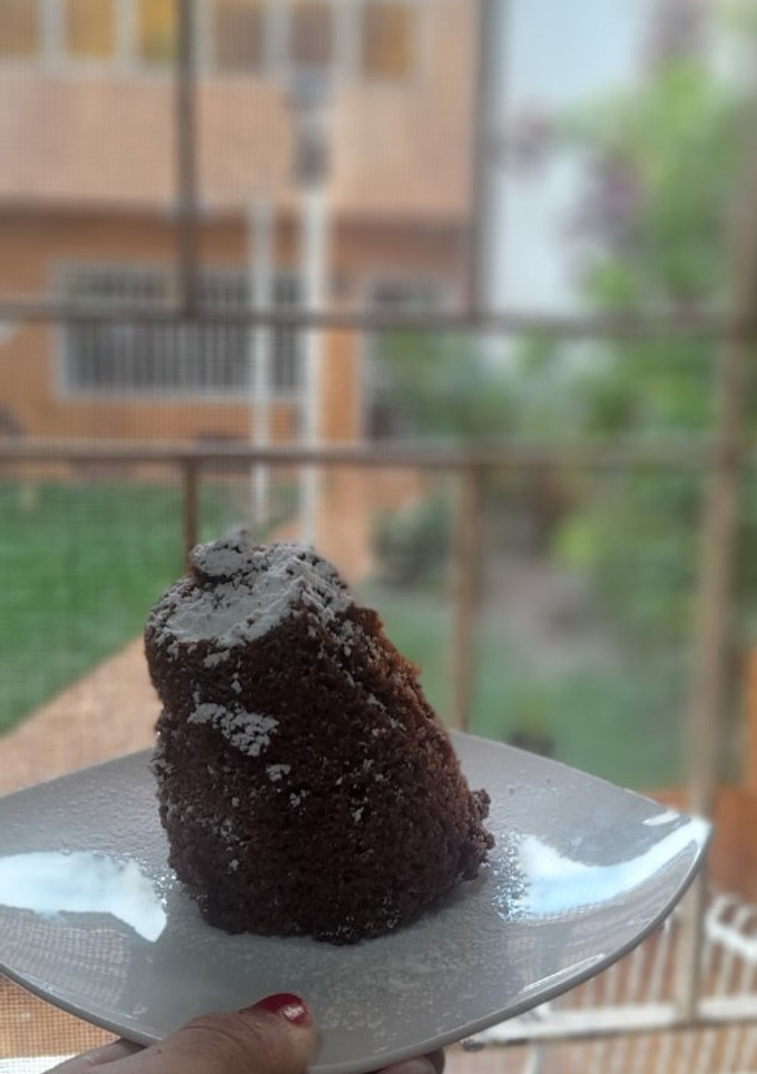 Una foto de Bizcochuelo de harina de almendras al microondas