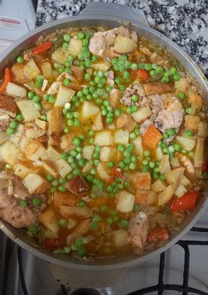 Una foto de Pollo a la Cazadora