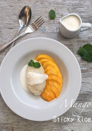 Foto resep Mango Sticky Rice Vla Fiber Creme