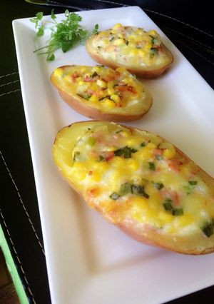 Una foto de Papas rellenas con choclo 🔪