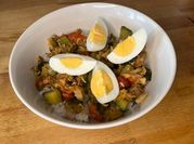 Una foto de macarrones de arroz