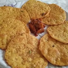 A picture of Moong daal mix poori.