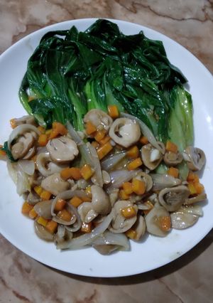 Foto resep Pakcoy Siram Jamur