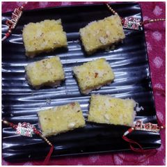 Kesar Coconut Burfi A picture of Kesar Coconut Burfi.