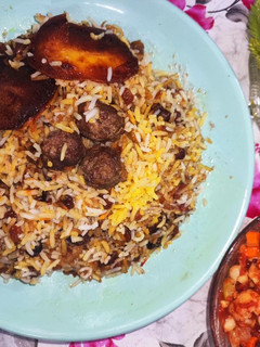 عکسی از دستور قنبر پلو شیرازی