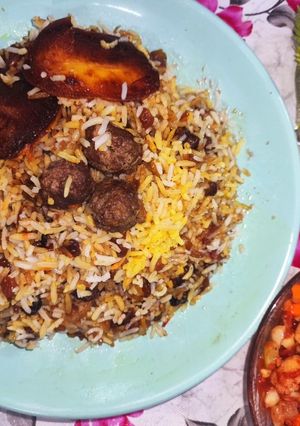 عکسی از دستور قنبر پلو شیرازی