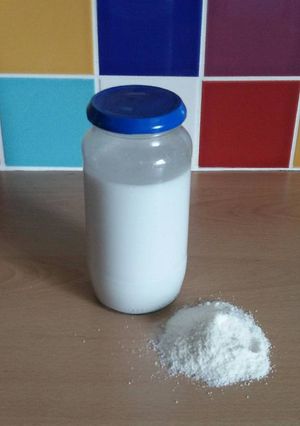 A picture of Vickys Homemade Coconut Milk and Coconut Flour, GF DF EF SF NF.