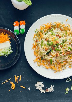 हेल्दी ट्राई कलर पोहा रेसिपी मुख्य फोटो