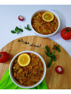 عکسی از دستور سوپ ورمیشل