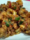 Crispy squid with salted egg