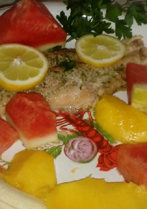 Una foto de Salmonete tropical en una isla desierto#ebookcamino