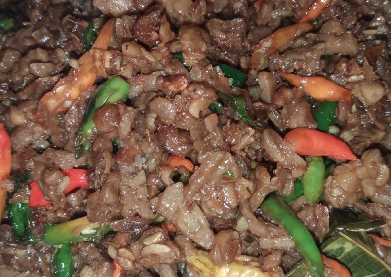 Tumis tempe semengit cabe hijau