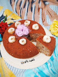 عکسی از دستور کیک موز با هل و گلاب و 🏅 مدال های جدیدم