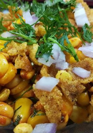 A picture of Sweet corn chat 😋😋.