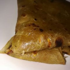A picture of Coconut, carrot chapati.