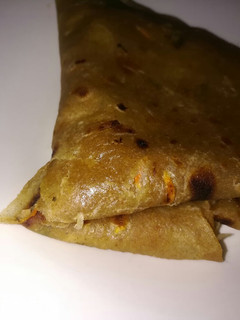 A picture of Coconut, carrot chapati.