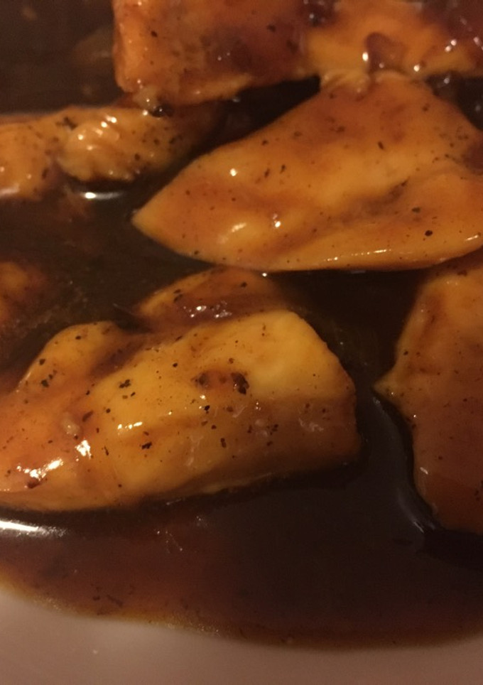 Una foto de Pechuga de pollo a la naranja