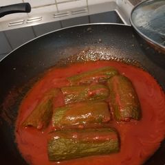 Cucumber with meat 🍖 🥒 A picture of Cucumber with meat 🍖 🥒.