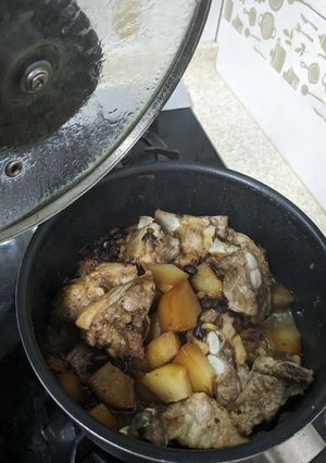 豆鼓排骨燉青木瓜 的食譜成品照片
