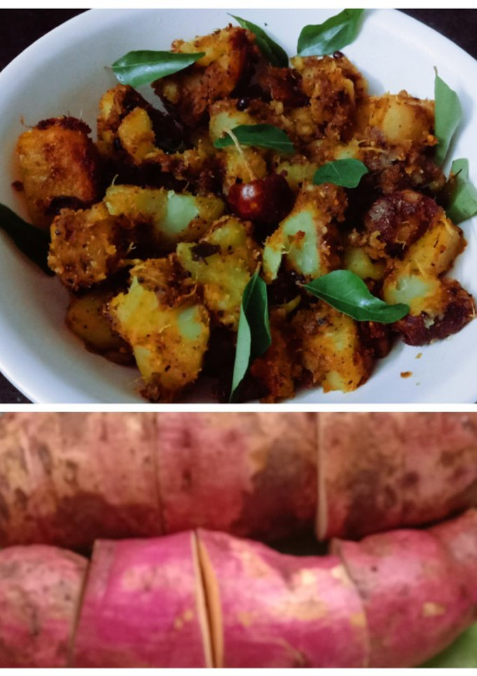 சக்கரவள்ளி கிழங்கு மிளகு ப்ரை. செய்முறை முக்கிய புகைப்படம்