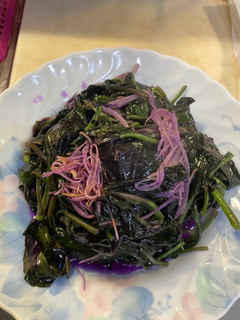 麻油薑絲炒紅菜 的食譜成品照片
