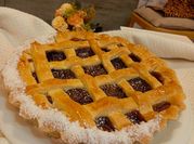 Una foto de pastafrola de membrillo