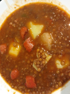 Una foto de Lentejas con chorizo