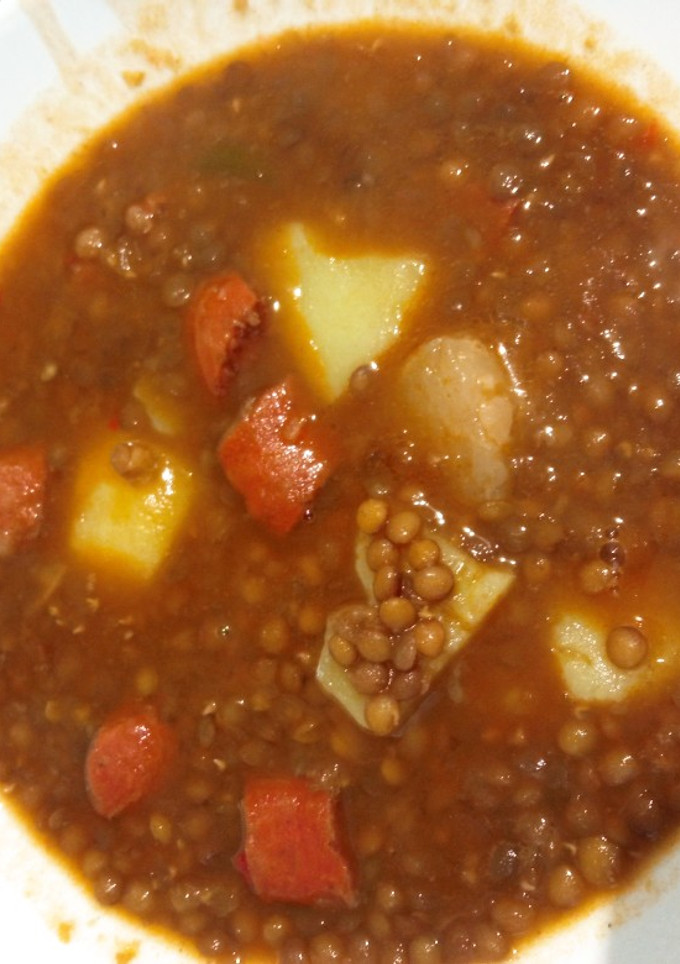 Una foto de Lentejas con chorizo