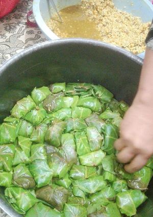 عکسی از دستور دلمه برگ مو