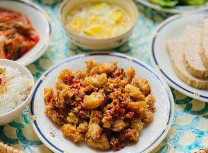 Hình của món Sụn Gà Bơ Tỏi Ớt.