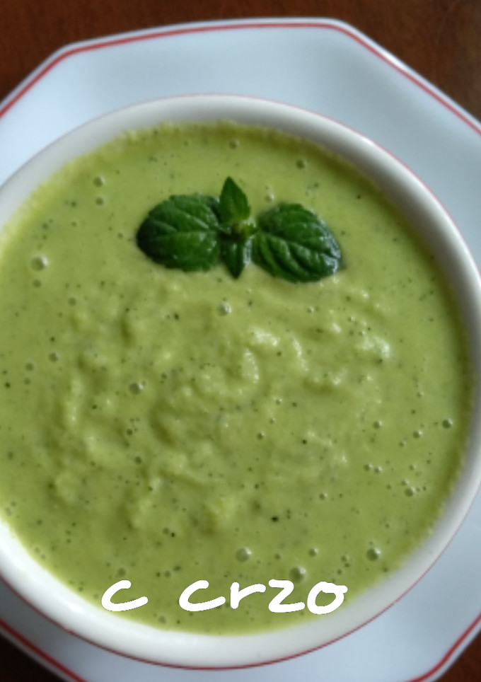 Una foto de Gazpacho verde en MCC