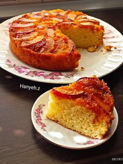 عکسی از دستور کیک هلو برگردان (آپساید داون)