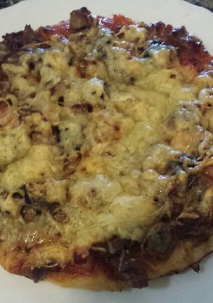 Una foto de Pizza
