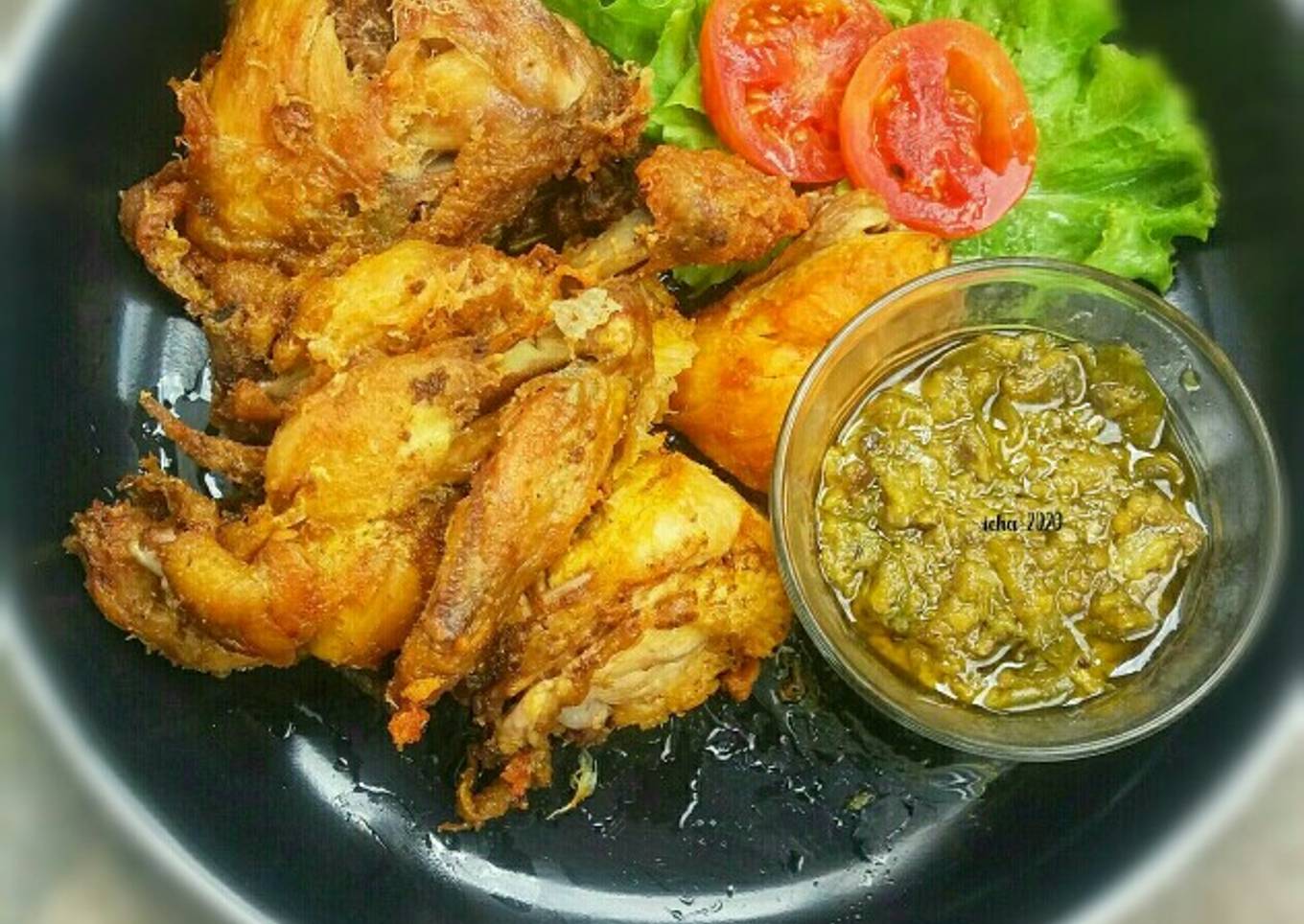 Ayam goreng presto sambel cabe ijo