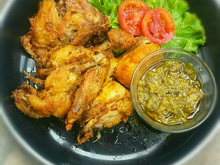  Resep termudah membuat Ayam goreng presto sambel cabe ijo  istimewa