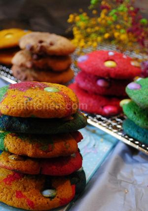 A picture of Rainbow cookies.
