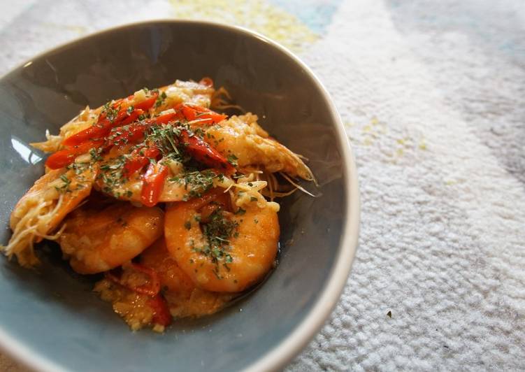 Prawn in Garlic with Lemon Butter Sauce