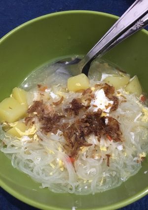 Foto resep Bihun kuah kentang pedas