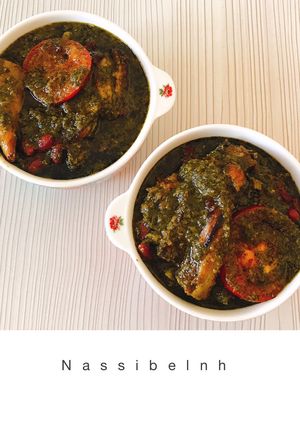 عکسی از دستور خورشت کرفس نصیبه (با گوشت، گوجه و بادمجان)