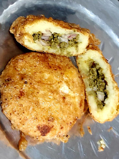 A picture of Potato kheema patties.