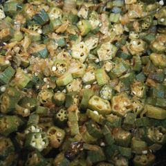 3 spice Bhindi A picture of 3 spice Bhindi.