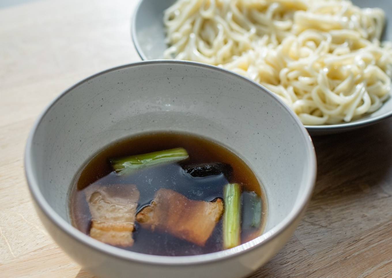 Pork belly cold udon