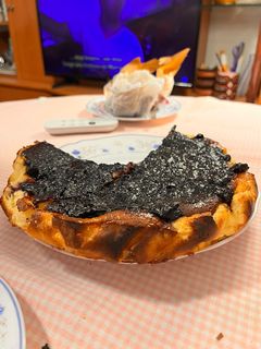 Una foto de Cheesecake de arándanos