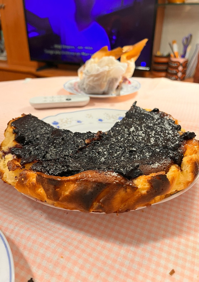 Una foto de Cheesecake de arándanos